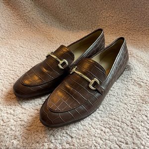 Brown loafers